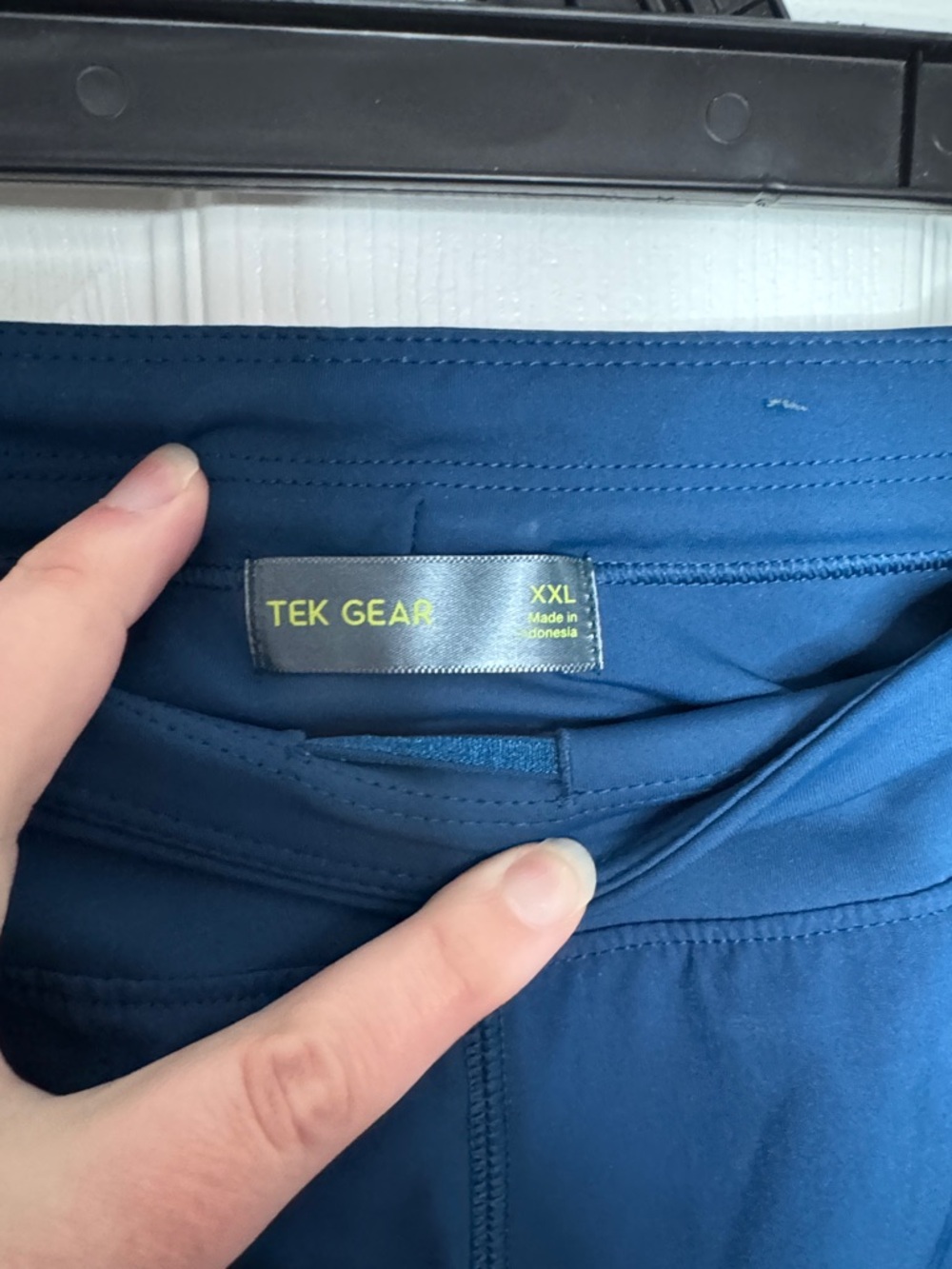 NWOT Tek gear Deep Blue Athletic Shorts with Wide Waistband - Picture 6 of 7